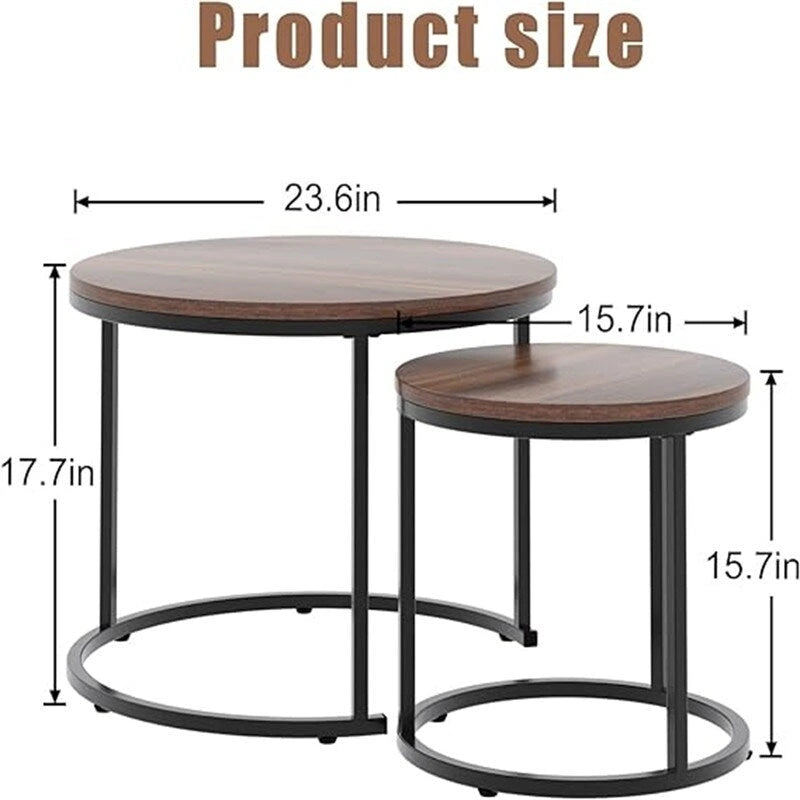 Table basse gigogne rustique