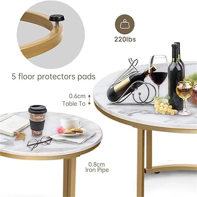Table basse gigogne rustique
