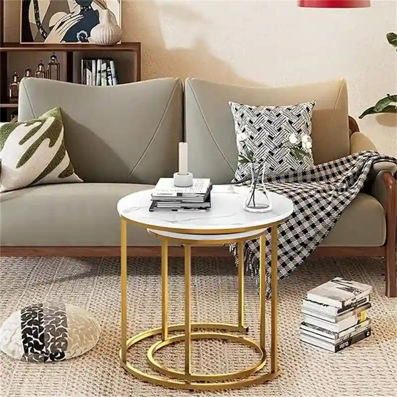Table basse gigogne rustique