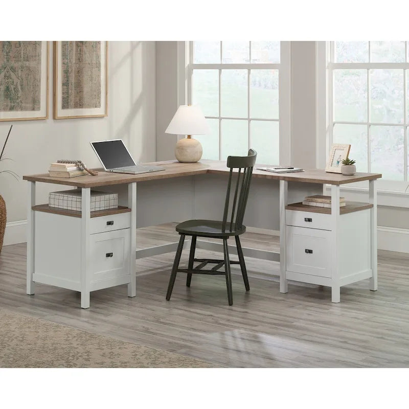 Bureau d'angle Cottage Road blanc A2