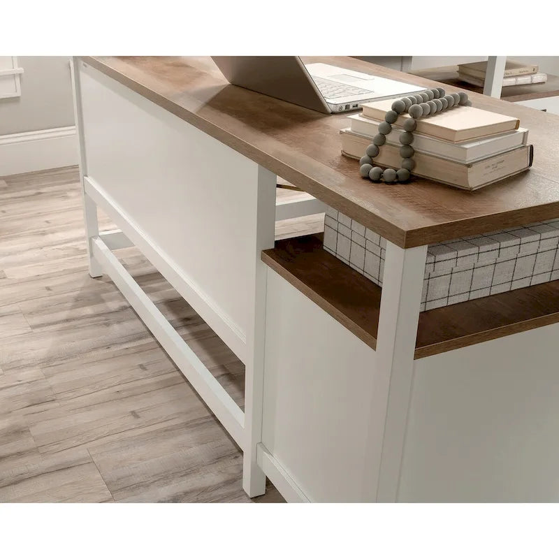 Bureau d'angle Cottage Road blanc A2