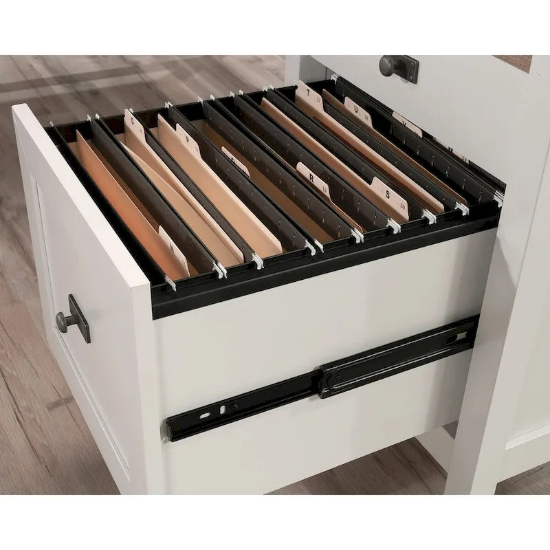 Bureau d'angle Cottage Road blanc A2