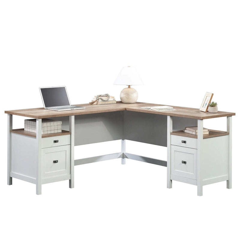 Bureau d'angle Cottage Road blanc A2