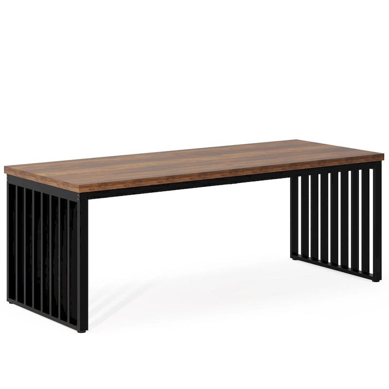 Table de réunion de conférence rectangulaire de 1,98 m pour bureau à domicile