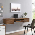 Support mural en bois pour bureau