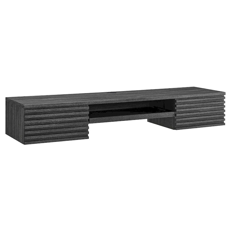 Support mural en bois pour bureau