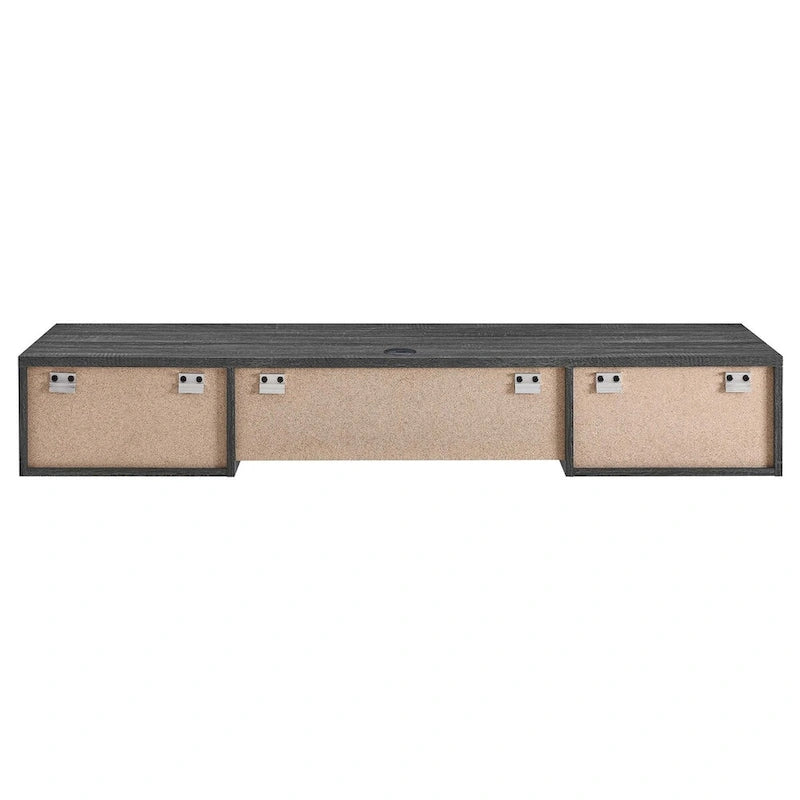 Support mural en bois pour bureau