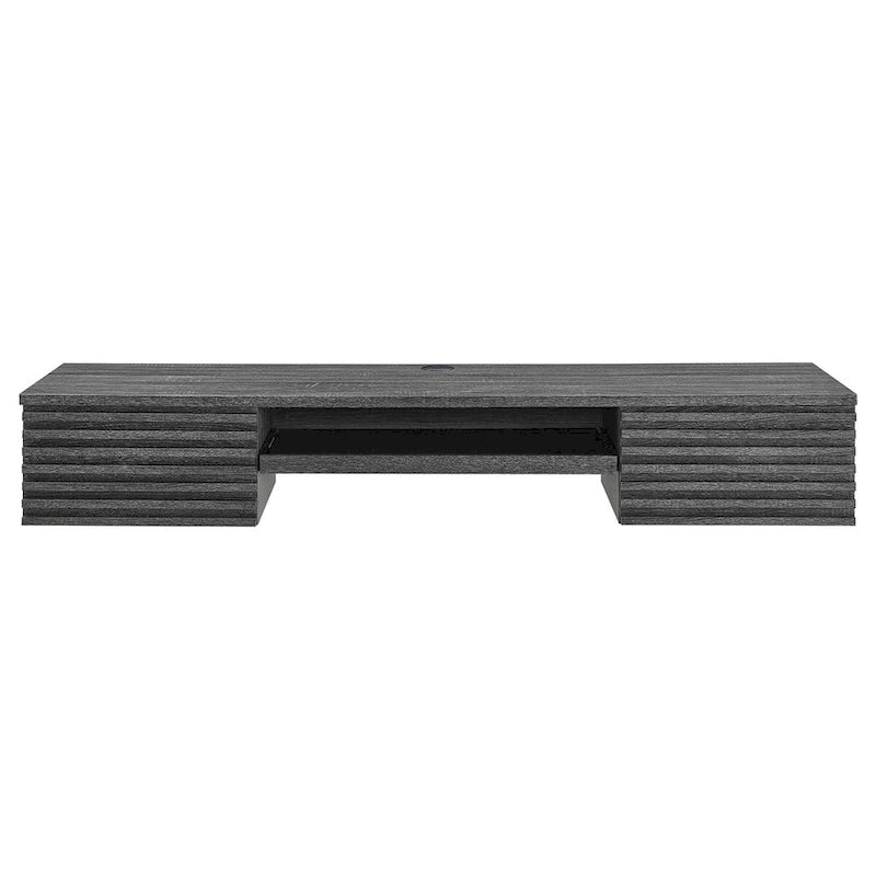 Support mural en bois pour bureau