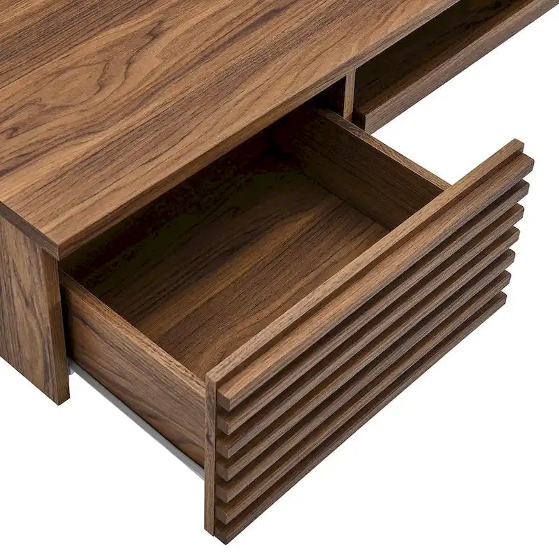 Support mural en bois pour bureau
