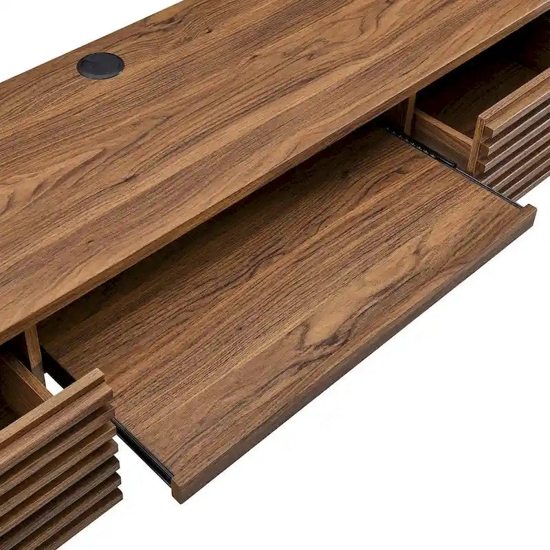 Support mural en bois pour bureau