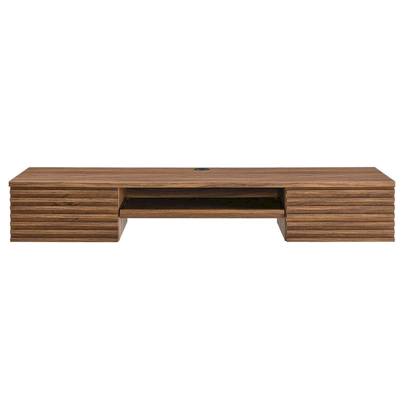 Support mural en bois pour bureau