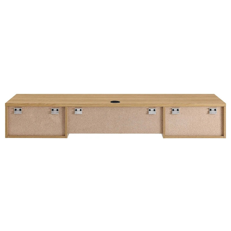 Support mural en bois pour bureau