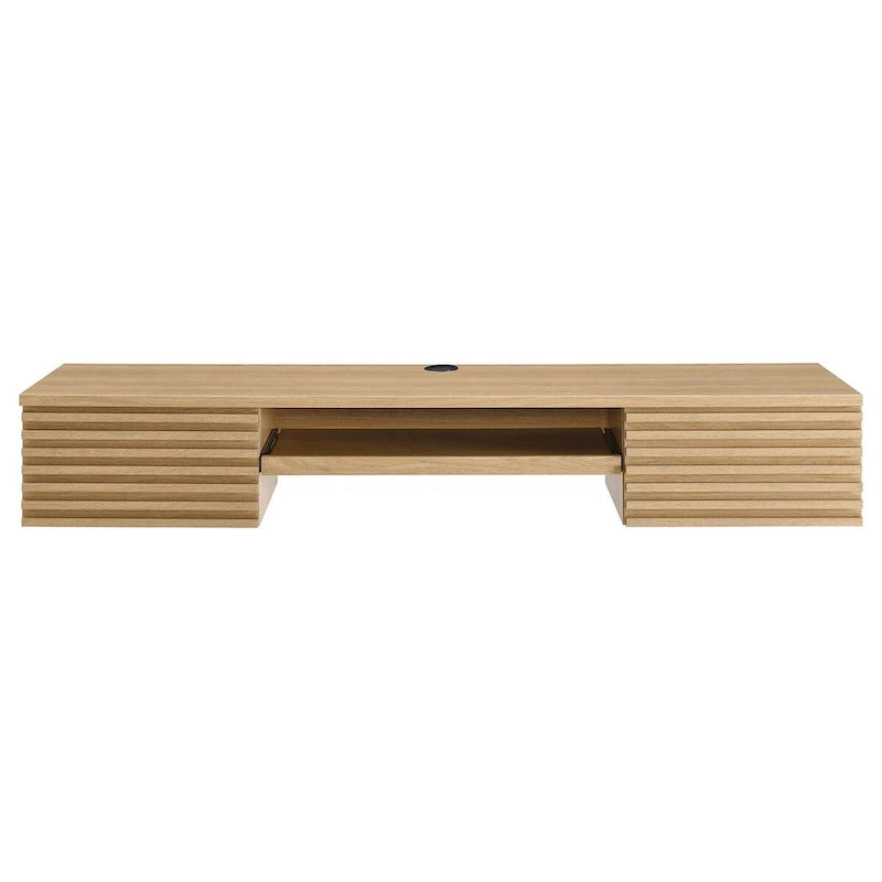 Support mural en bois pour bureau