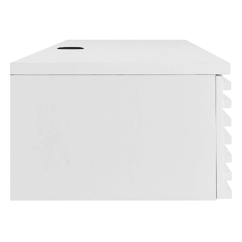 Support mural en bois pour bureau