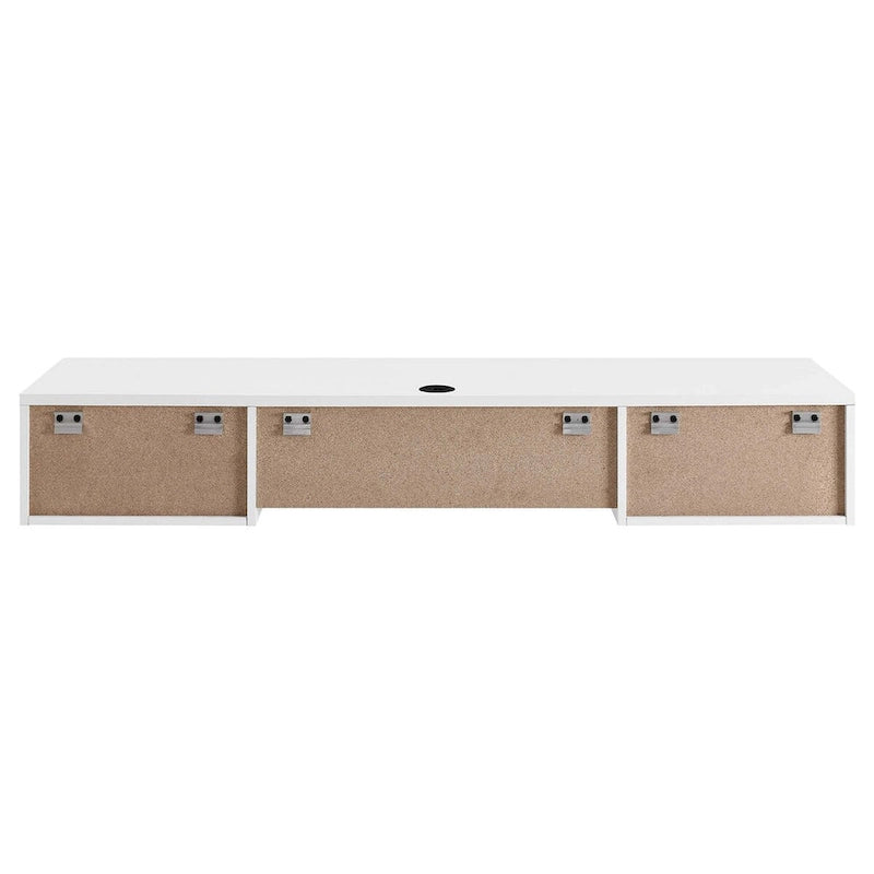 Support mural en bois pour bureau