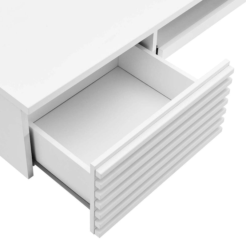 Support mural en bois pour bureau