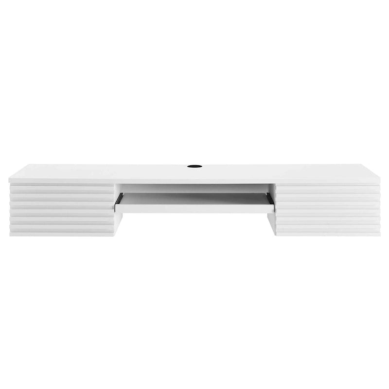 Support mural en bois pour bureau
