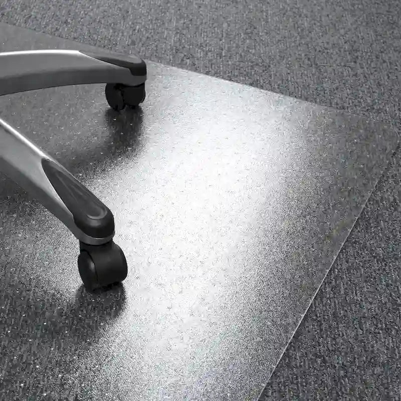 Tapis de protection de sol rectangulaire en polycarbonate Valuemat Plus pour moquettes à poils courts - 48 x 60