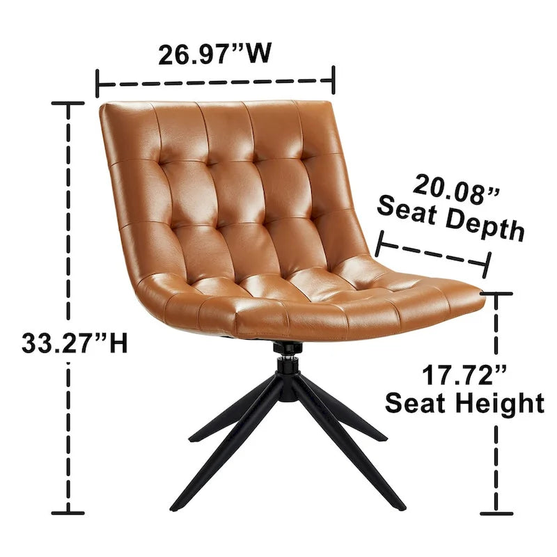 Chaise de bureau pivotante Art Leon