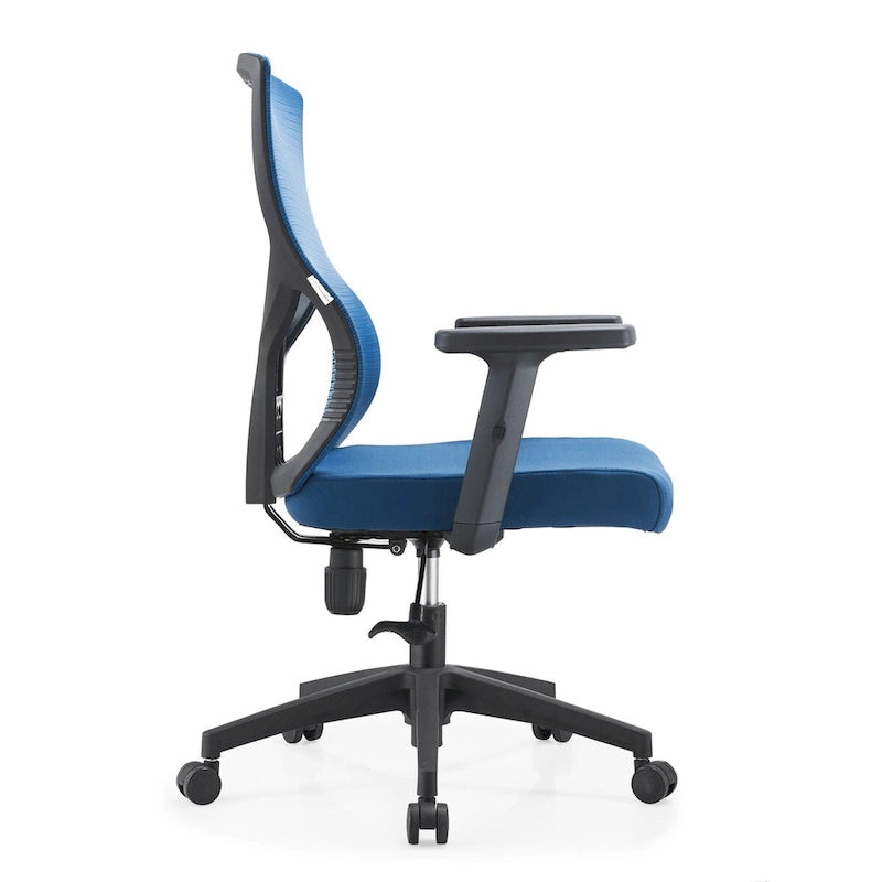 Chaise de bureau mi-dossier Glen avec hauteur, pivot et inclinaison réglables par LeisureMod