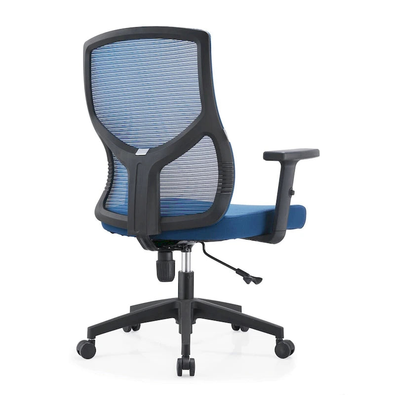 Chaise de bureau mi-dossier Glen avec hauteur, pivot et inclinaison réglables par LeisureMod