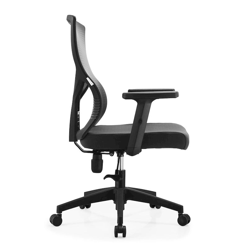 Chaise de bureau mi-dossier Glen avec hauteur, pivot et inclinaison réglables par LeisureMod