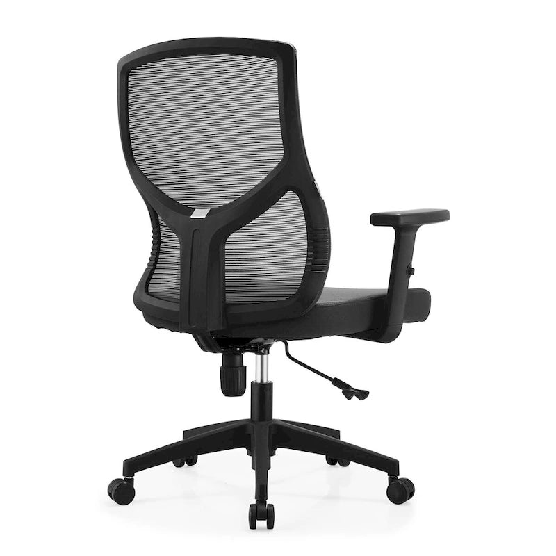 Chaise de bureau mi-dossier Glen avec hauteur, pivot et inclinaison réglables par LeisureMod