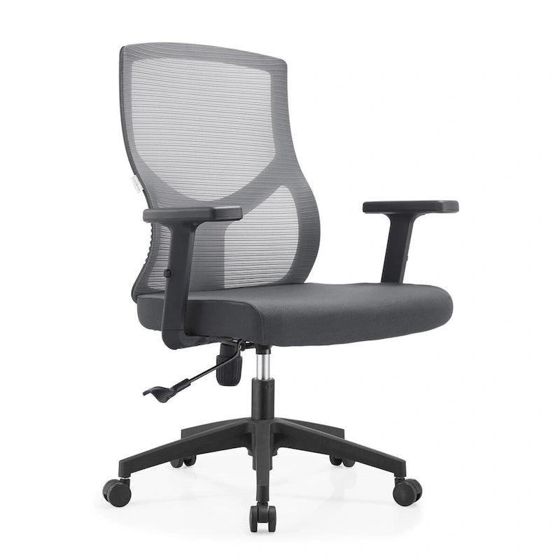 Chaise de bureau mi-dossier Glen avec hauteur, pivot et inclinaison réglables par LeisureMod