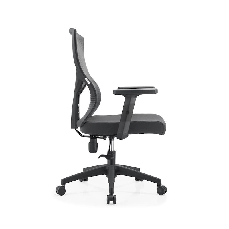 Chaise de bureau mi-dossier Glen avec hauteur, pivot et inclinaison réglables par LeisureMod
