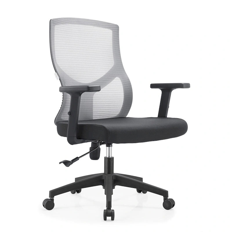 Chaise de bureau mi-dossier Glen avec hauteur, pivot et inclinaison réglables par LeisureMod