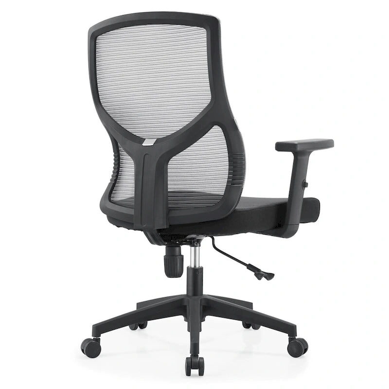 Chaise de bureau mi-dossier Glen avec hauteur, pivot et inclinaison réglables par LeisureMod