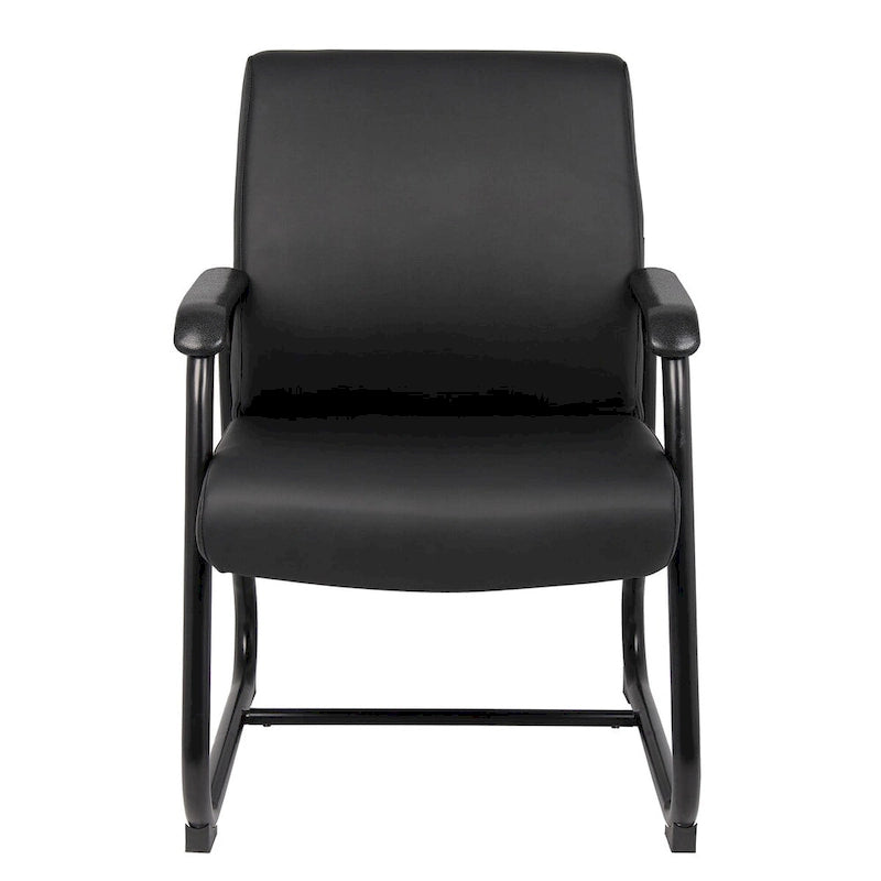 Chaise visiteur exécutive en vinyle antimicrobien Boss