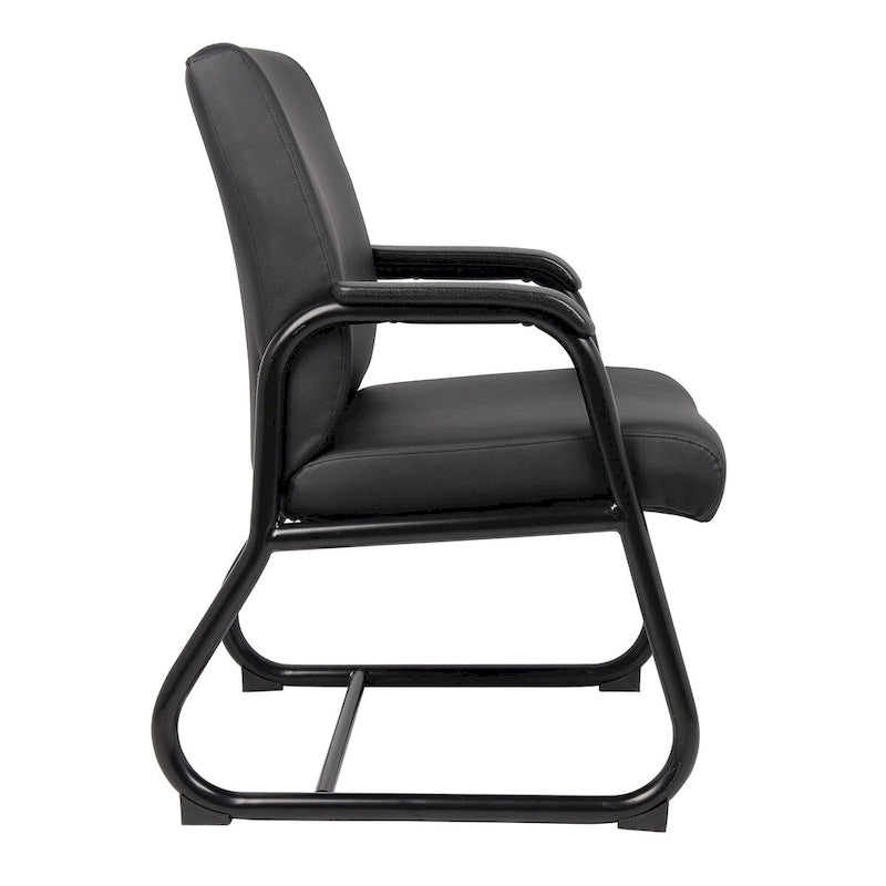 Chaise visiteur exécutive en vinyle antimicrobien Boss
