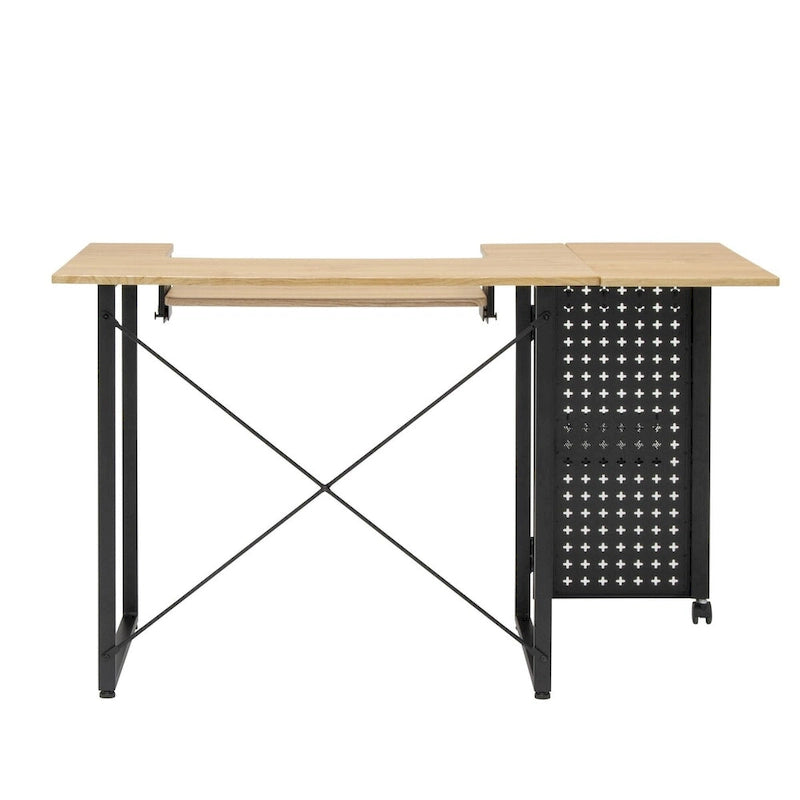 Table de couture pivotante Sew Ready avec panneau de rangement et plateforme réglable