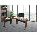 Bureau d'ordinateur de luxe en L ou droit de style loft