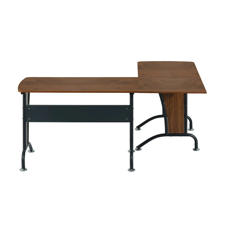 Bureau d'ordinateur de luxe en L ou droit de style loft