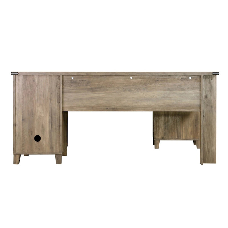 Bureau d'angle en chêne rustique Oxford Farmhouse
