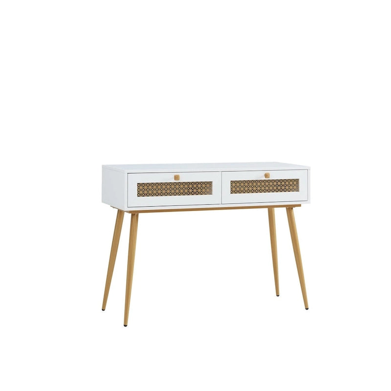 Console d'entrée à 2 tiroirs en bois de 41,9 po