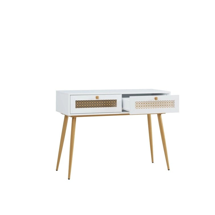 Console d'entrée à 2 tiroirs en bois de 41,9 po