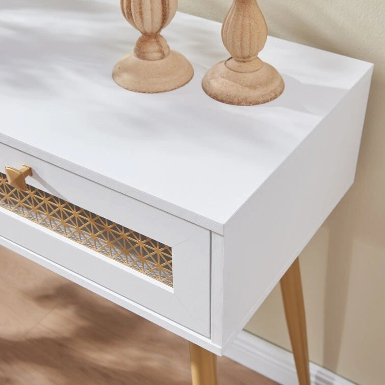 Console d'entrée à 2 tiroirs en bois de 41,9 po