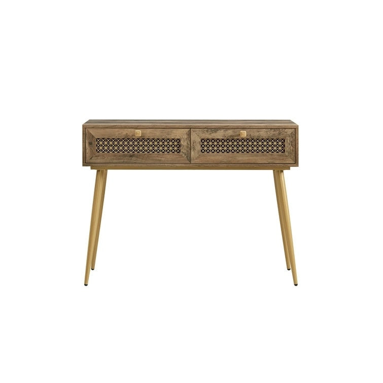 Console d'entrée à 2 tiroirs en bois de 41,9 po