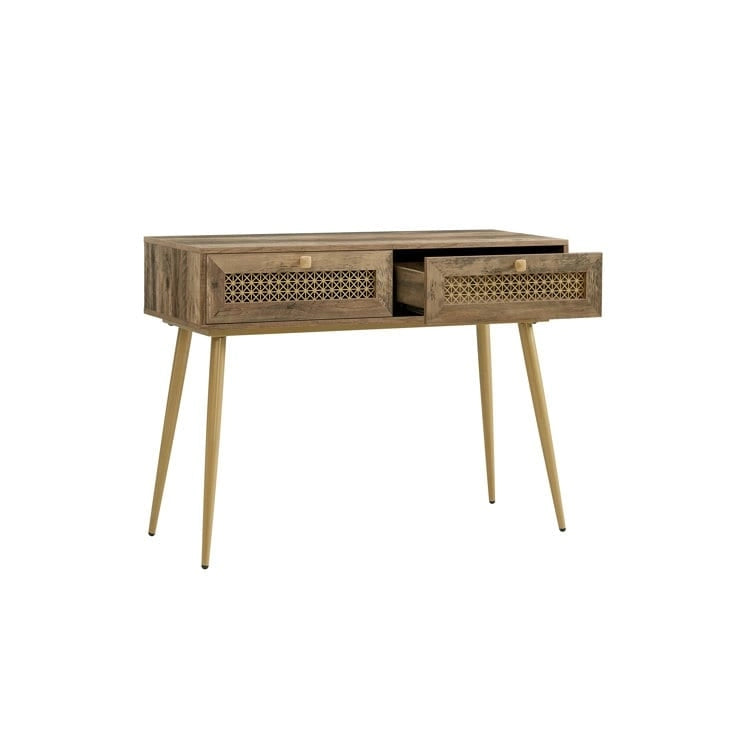 Console d'entrée à 2 tiroirs en bois de 41,9 po