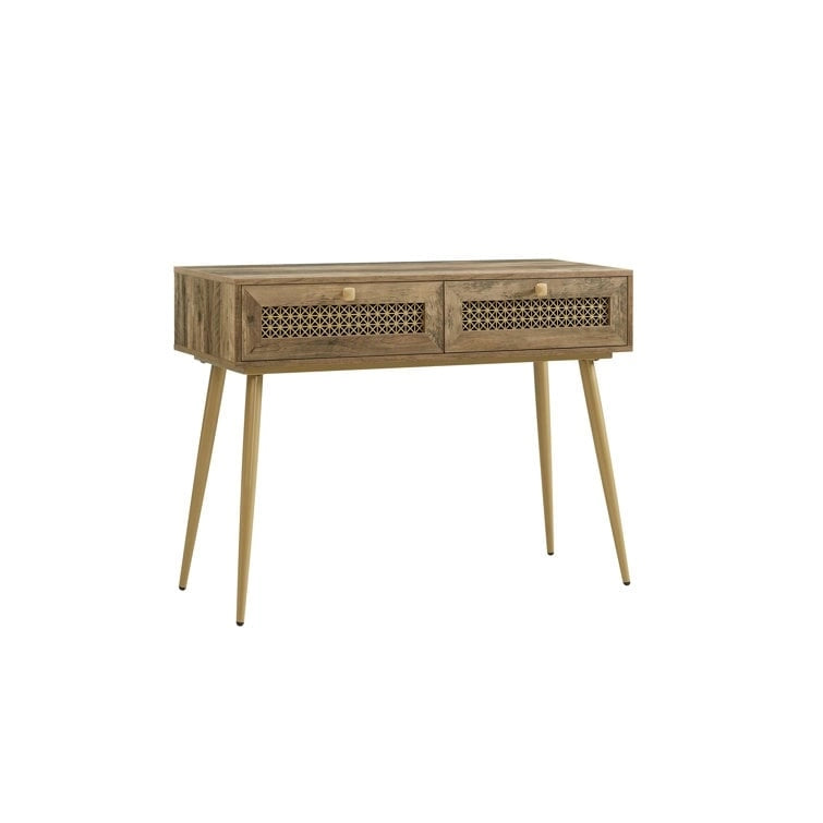 Console d'entrée à 2 tiroirs en bois de 41,9 po