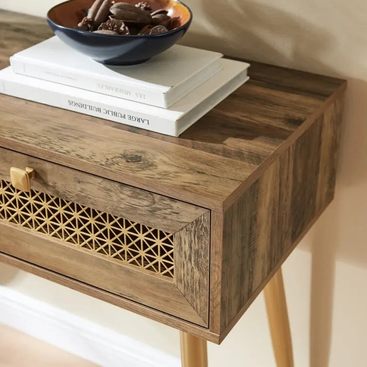 Console d'entrée à 2 tiroirs en bois de 41,9 po