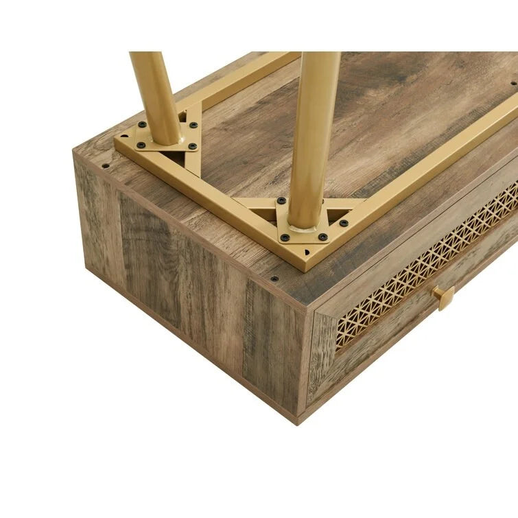 Console d'entrée à 2 tiroirs en bois de 41,9 po