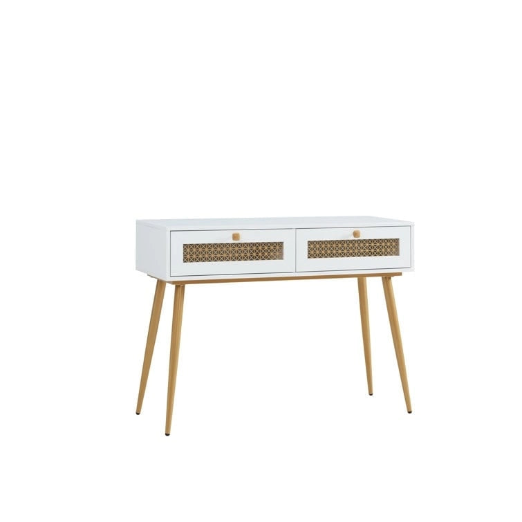 Console d'entrée à 2 tiroirs en bois de 41,9 po