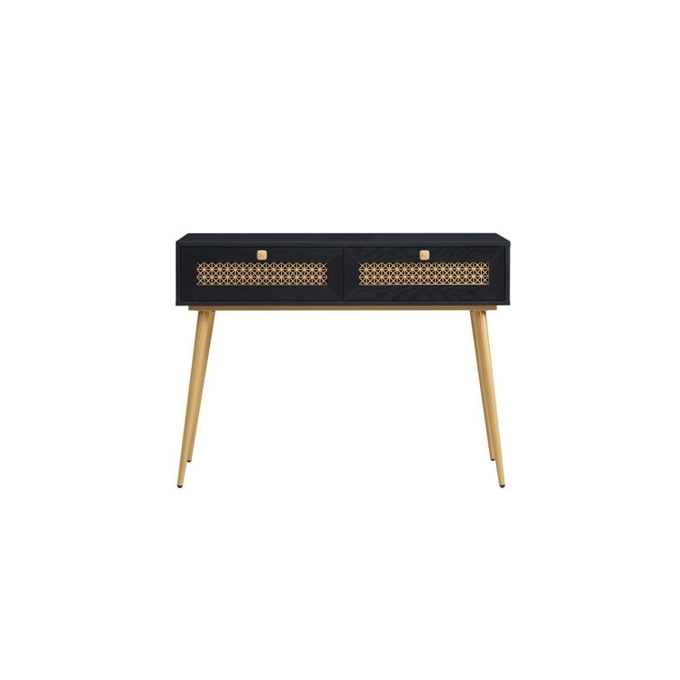 Console d'entrée à 2 tiroirs en bois de 41,9 po