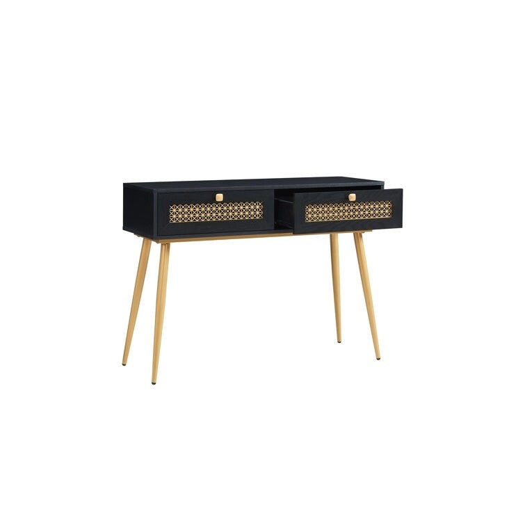 Console d'entrée à 2 tiroirs en bois de 41,9 po