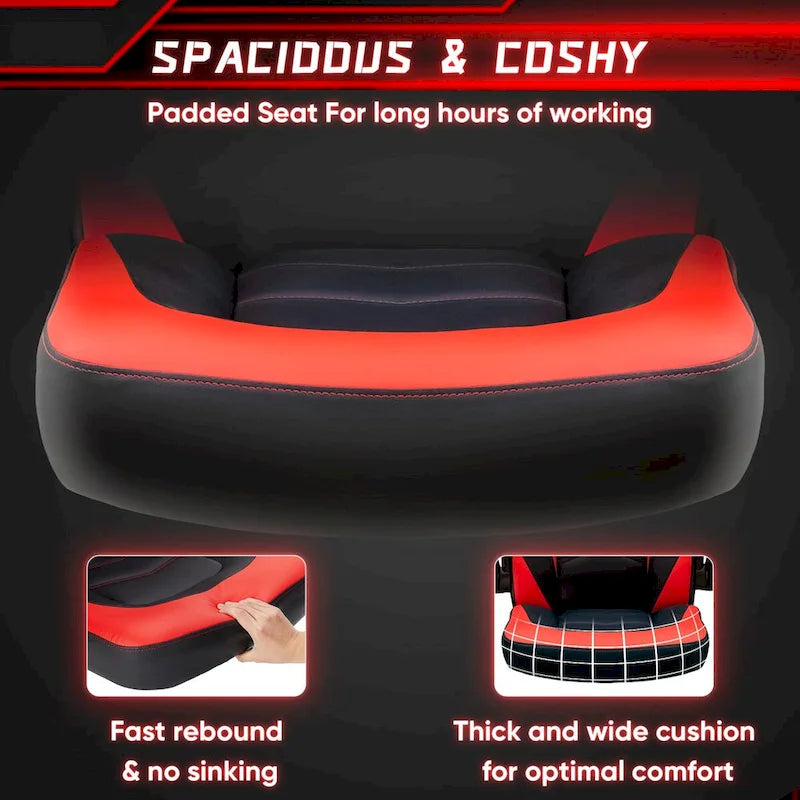 Chaise de bureau ergonomique avec support lombaire réglable en hauteur et accoudoirs relevables