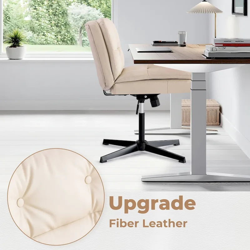 Chaise de bureau sans accoudoirs Chaise de vanité sans roulettes
